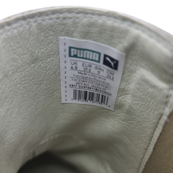 Puma 366266-02 Fenty By Rihanna Chelsea Combat  Womens Size 7 Off White Chunky - Picture 12 of 14